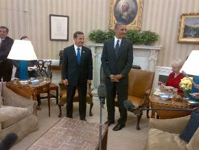 El Jefe del Estado, Ollanta Humala, y el mandatario de Estados Unidos, Barack Obama, en la Casa Blanca.