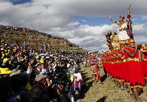 Escenificación del Inti Raymi en Cusco. ANDINA/Percy Hurtado