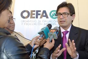 Hugo Gómez Apac, presidente de OEFA, informó de sanciones que aplicó ese organismo a varias empresas mineras que operan en Cajamarca.