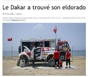En Francia, Figaro comparó el papel peruano en el Dakar con el mito de 