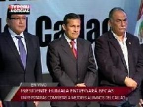 Presidente Ollanta Humala. Foto: Captura TV