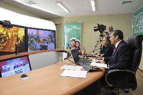 Presidente Ollanta Humala participa en lanzamiento virtual e intersectorial del buen inicio del año escolar. Foto: ANDINA/Prensa Presidencia.