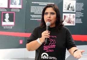 Ministra de la Mujer, Ana Jara, demanda mayor participación política de las mujeres. ANDINA/Héctor Vinces.