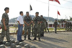 Presidente Ollanta Humala realiza visita inopinada al VRAEM. ANDINA/Prensa Presidencia