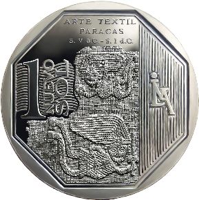 BCR puso en circulación monedas de un nuevo sol alusivas al arte textil Paracas.