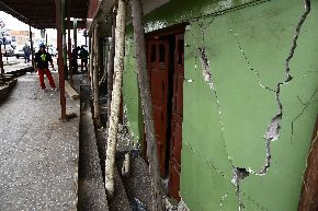 Casas y colegios con rajaduras por el sismo que remeció en el distrito de Chala-Arequipa. ANDINA/Jack Ramón