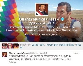 Twiitter del presidente Ollanta Humala Tasso
