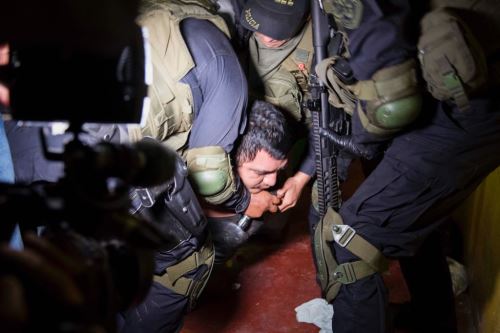 Contingente policial participó en operativo contra organización criminal en Cajamarca.