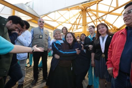 Ministra de Salud, Patricia García, visitó Hospital Regional Docente de Cajamarca.