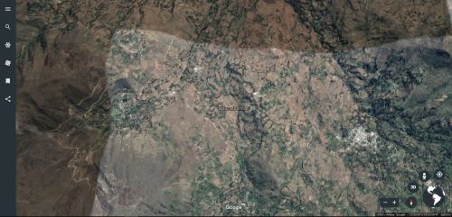 Distrito de Paucarbamba, en Huancavelica, donde se produjo el atentado terrorista. Fuente: Google Earth