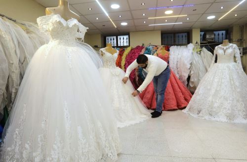 Tienda de vestidos de novia en Siria