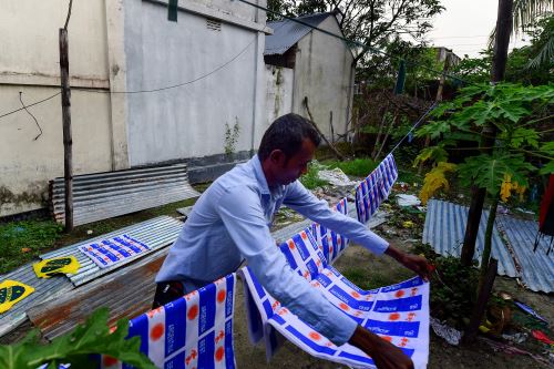 Impresión de banderines en Bangladesh
