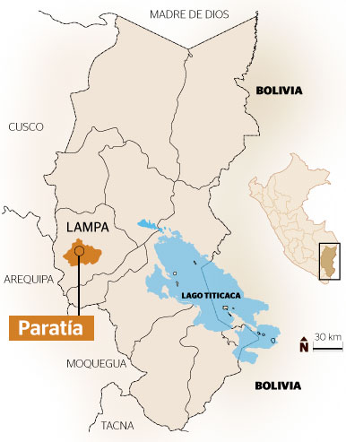 Mapa de Paratía